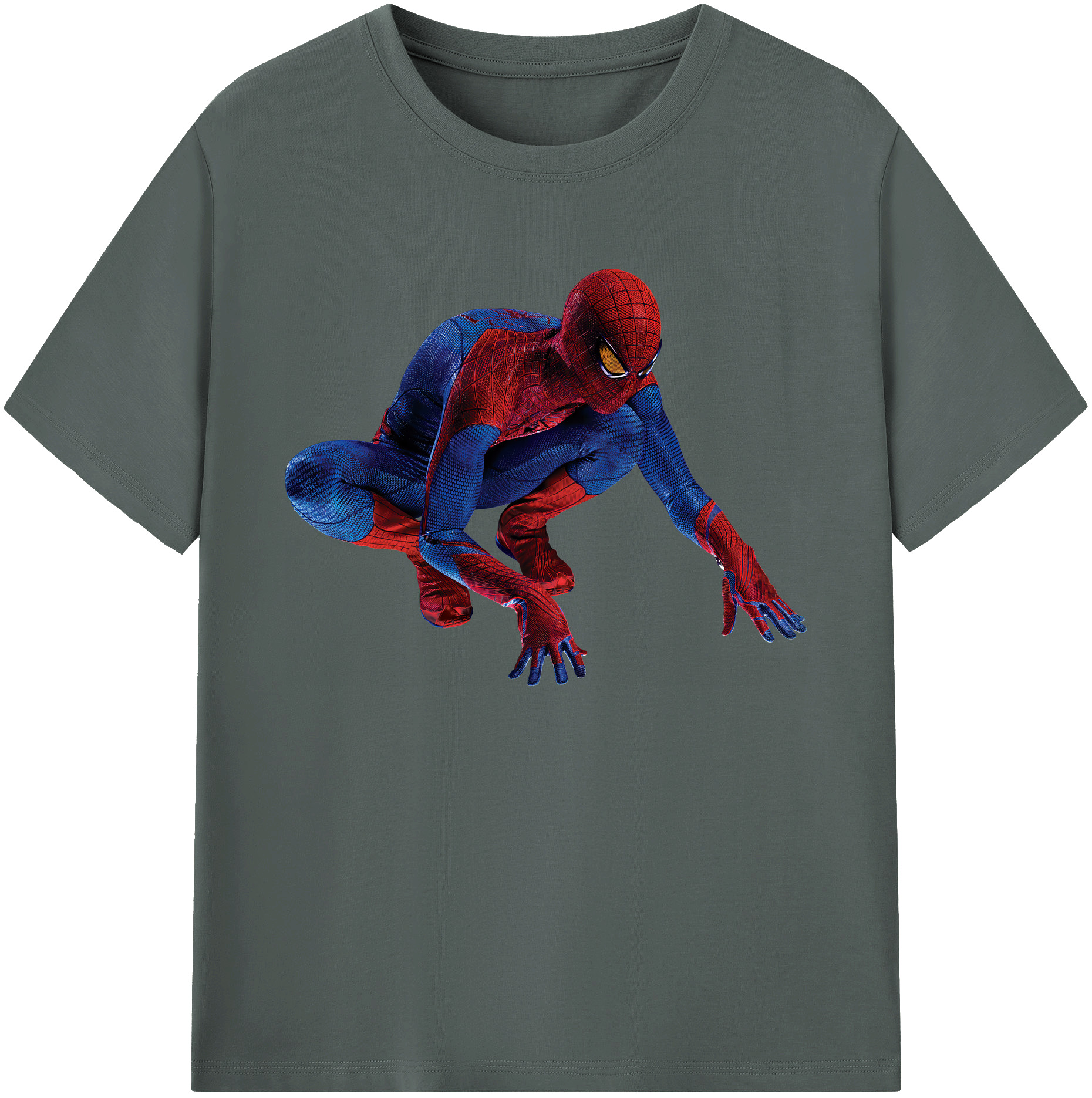 （画像用） Spider Man スパイダーマン 綿100％ メンズ半袖Tシャツ｜肌触りやわらか＆通気性